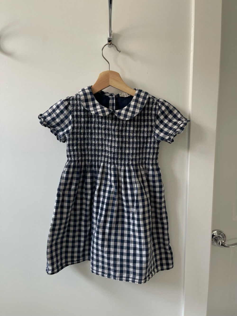 Beet World Gingham Smocked Dress